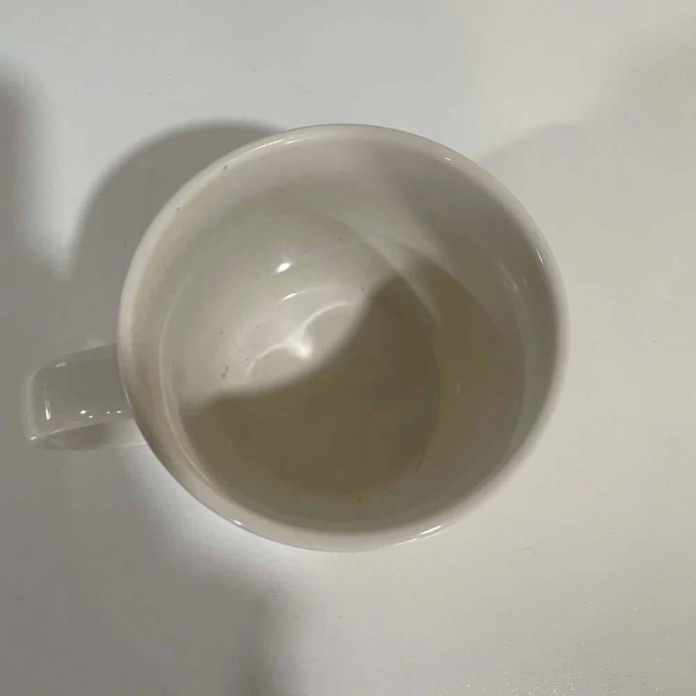 STARBUCKS Coffee Mug Green Siren Mermaid Ceramic White Barrel Cup 14 oz 2017